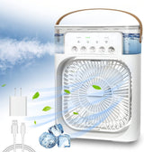 NTMY mini enfriador de aire evaporativo con luz LED.