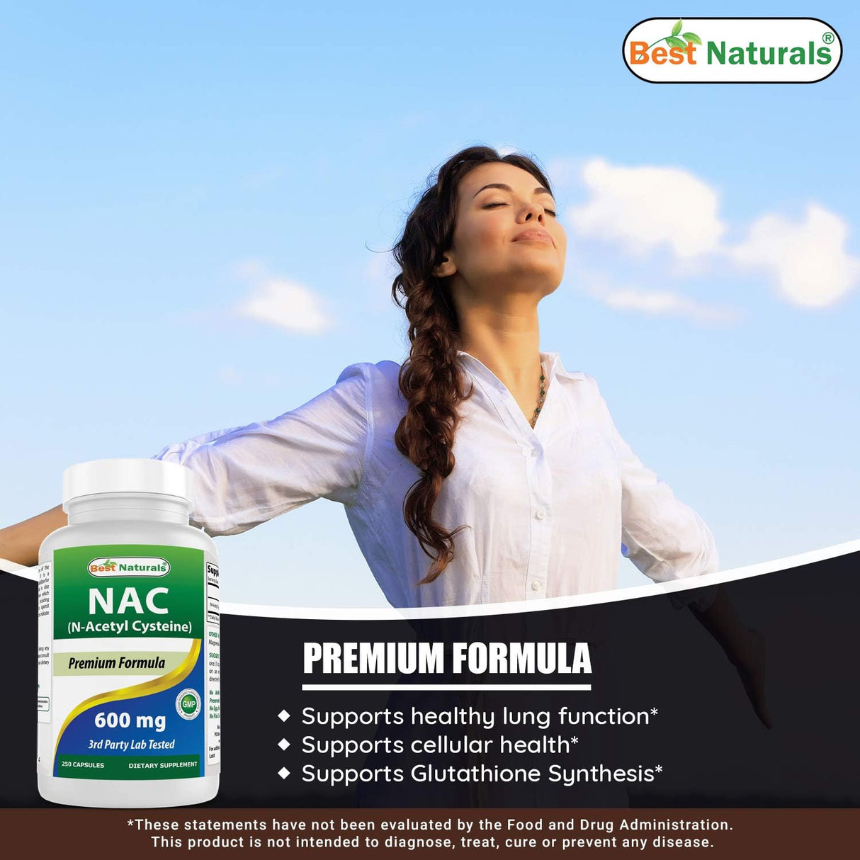 Suplementos Alimenticios NAC N-acetil-cisteína 600 mg