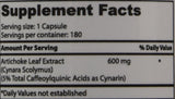 Suplementos Alimenticios de hoja de alcachofa orgánica