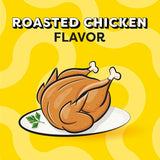 Golosinas crujientes y suaves para gatos, pollo asado