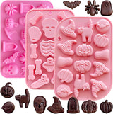 Moldes de Silicona Halloween, 3 Pack, para Chocolate y Repostería
