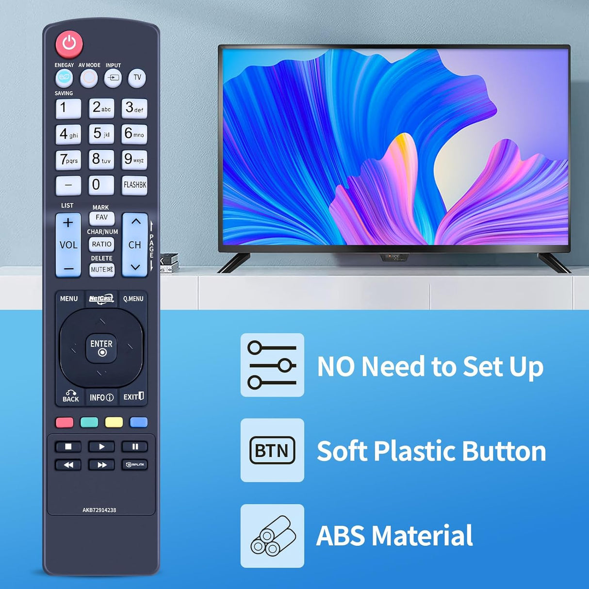 Control Remoto Universal LG para Smart Modelos AKB72914238