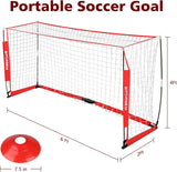 Porteria de futbol portatil plegable, fácil de llevar