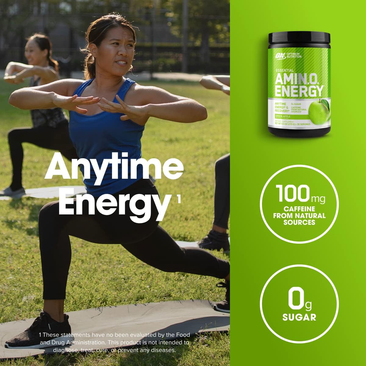 Suplemento Amino Energy preentrenamiento con té verde  BCAA
