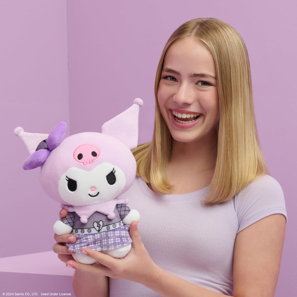 Muñeco de peluche Kuromi Punks - Sanrio, Serie 2, Jazwares