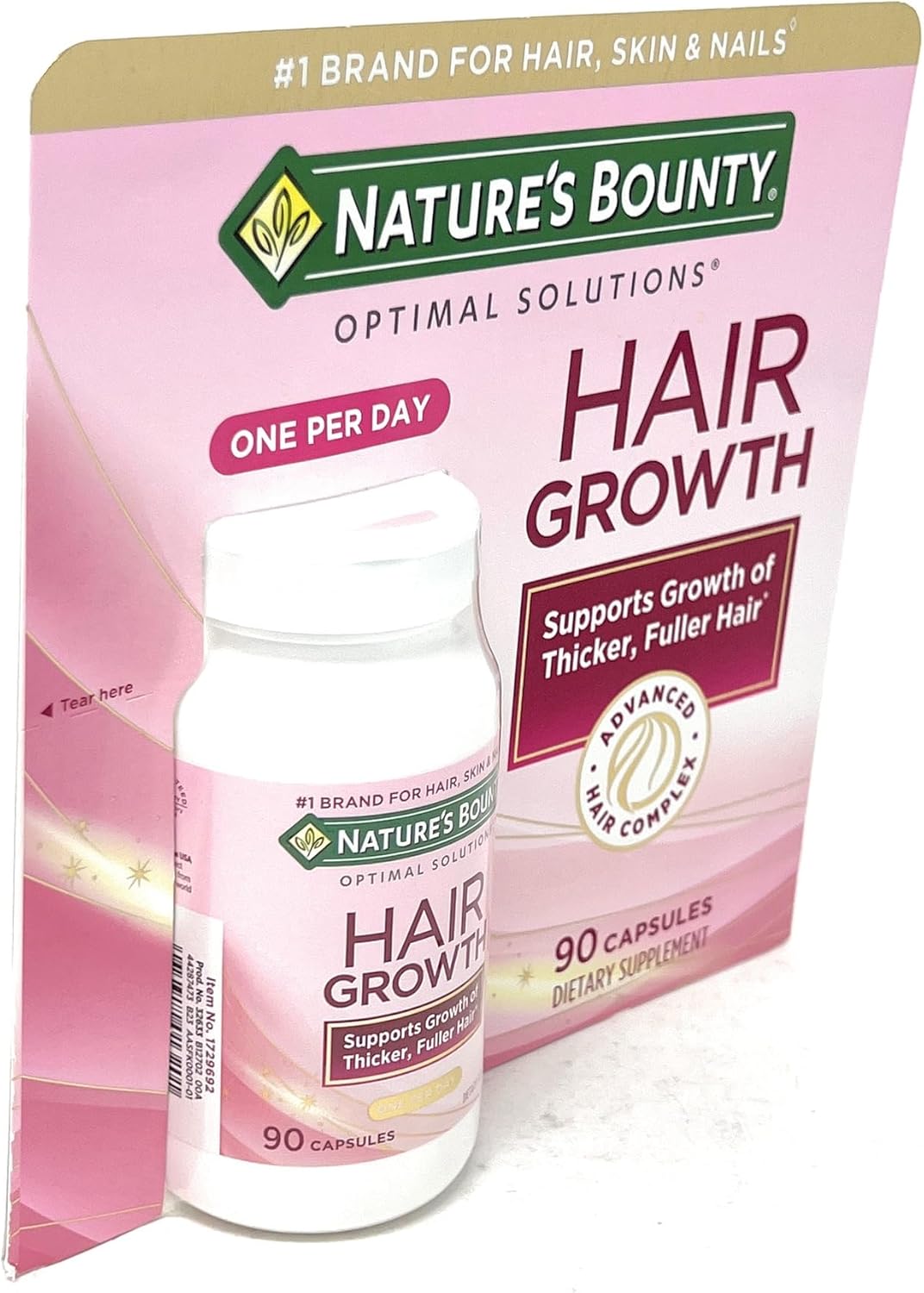 Suplemento para el crecimiento del cabello para cabello