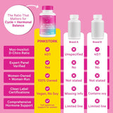 Suplemento Pink Stork Myo-Inositol & D-Chiro Inositol Hormonal 90 cápsulas