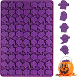 Moldes de Silicona Halloween, 69 Cavidades, Mini Fantasmas