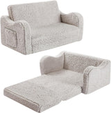 Silla extra ancha para niños pequeños suave 2 en 1, Gris
