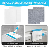 Herramienta limpiadora de pared con mango extensible
