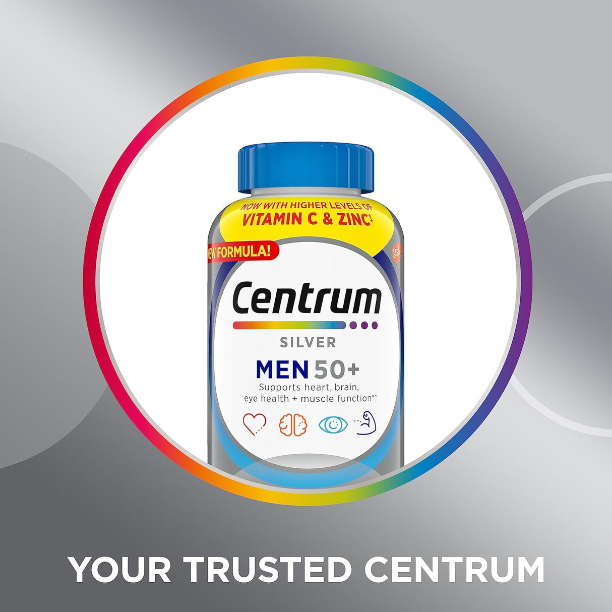 Suplemento Centrum Silver Men's 50+ con vitamina D3 200 tab