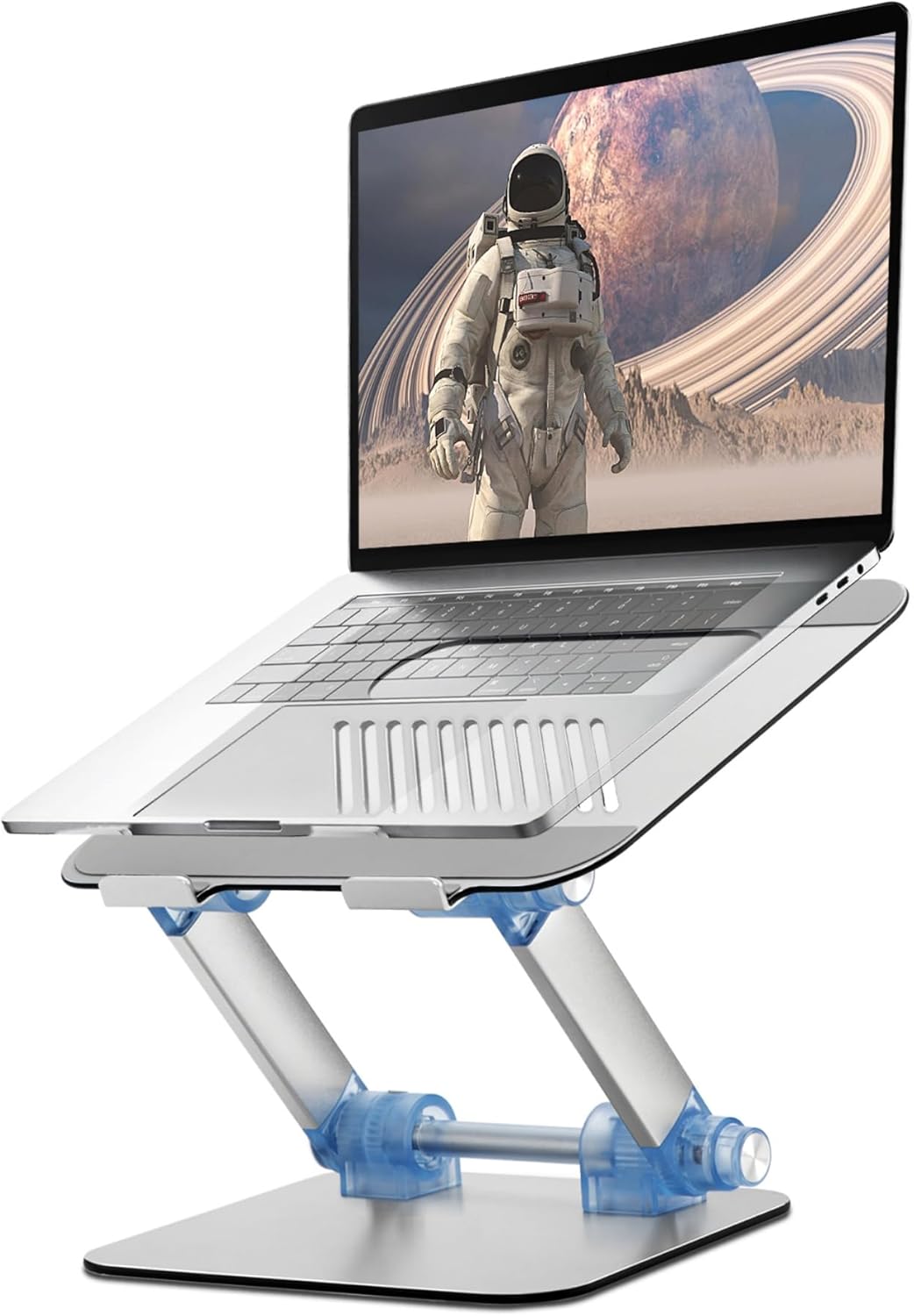 Soporte ergonómico ajustable para laptop, aluminio, plegable