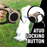 Correa Retráctil Automática para Perros con Accesorios