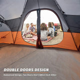 Tienda de campaña UNP 10 personas, doble capa, impermeable, 2 habitaciones