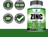 Suplemento de Zinc, Vitamina C y D3 American Standard 60 cápsulas