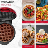Waflera Personal Holstein Housewares - Antiadherente 4 pulgadas