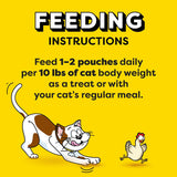 Puré Cremoso para Gatos sabor Pollo 24 bolsas de 0.42 oz