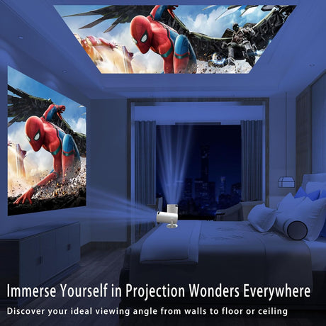 Proyector portátil WiFi Bluetooth HY300: Mini, Auto Keystone