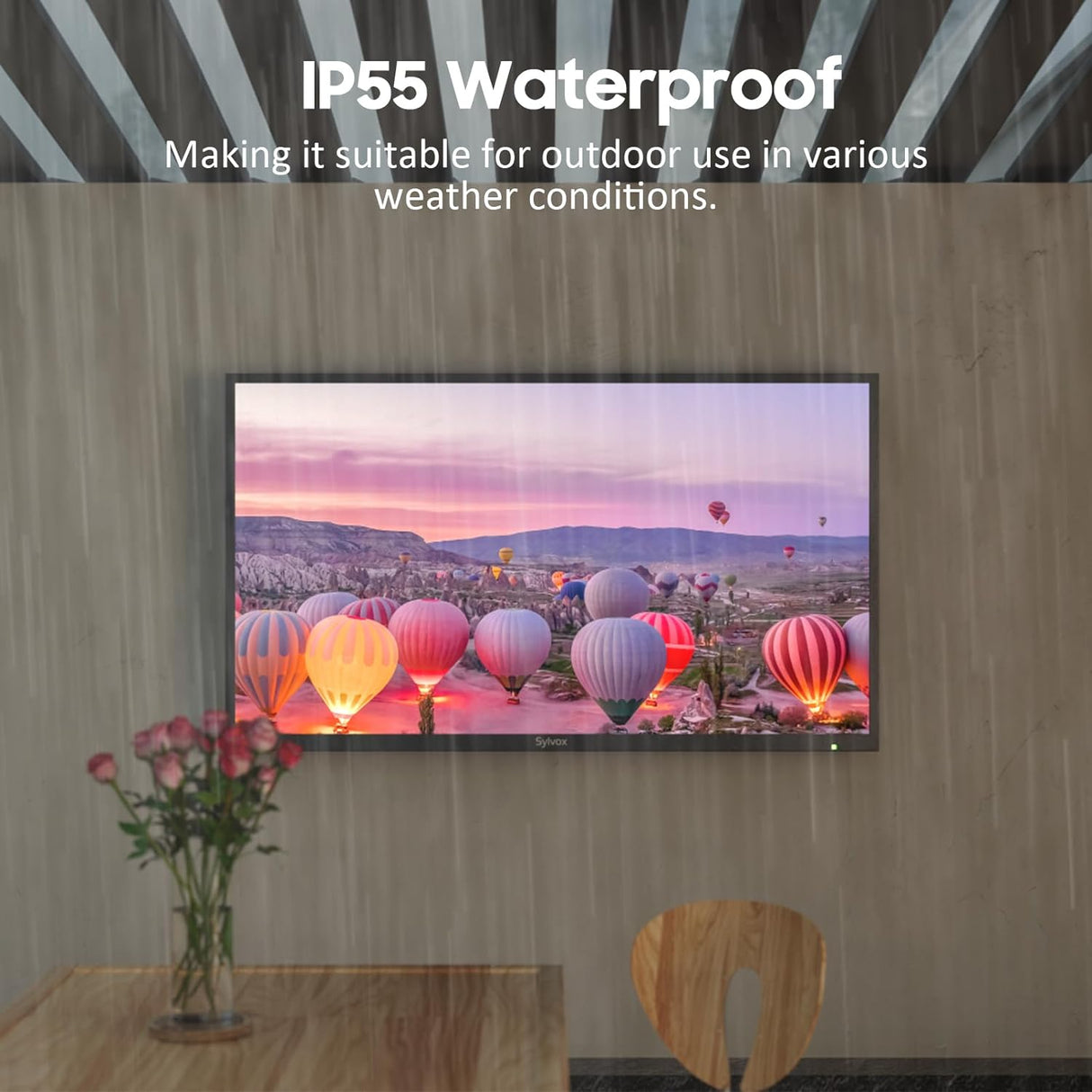 Televisor Exterior SYLVOX 55 4K IP55 Google TV Deck Pro 2.0
