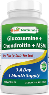 Suplementos de Glucosamina, Best Naturals, 2600 mg, 90 Cápsulas