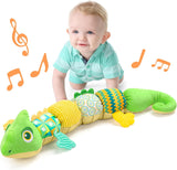 Juguete musical dinosaurio LIGHTDESIRE, suave, con texturas, 0-12 meses