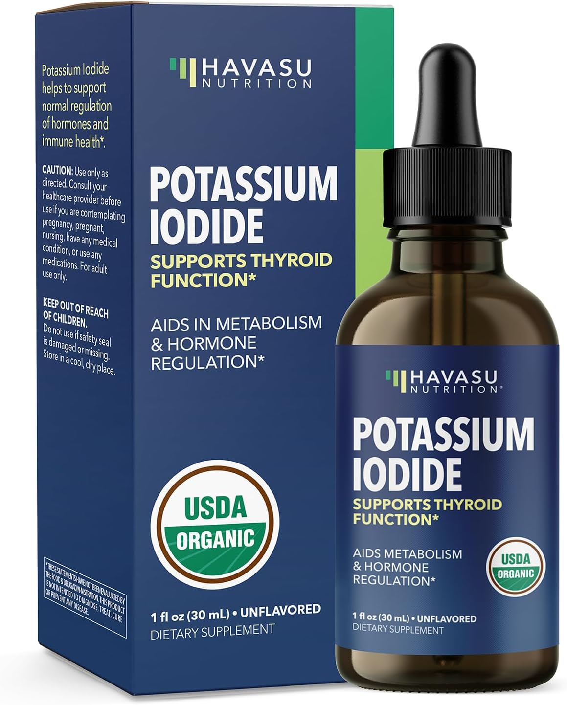 Gotas de Yoduro de Potasio Suplemento Vegano de Yodo 1 Año