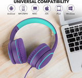 Auriculares RORSOU R10 con micrófono, ligeros y plegables