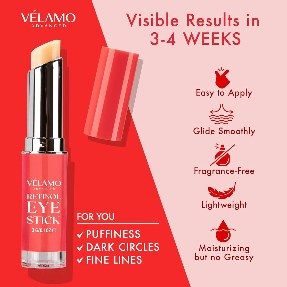 Barra de ojos con retinol VELAMO ADVANCED para ojeras