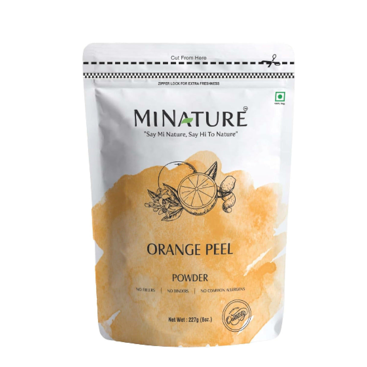 Polvo de Cáscara de Naranja Natural y Vegano Cuidado Personal