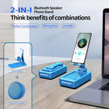 Soporte para teléfono con altavoz JTEMAN color azul