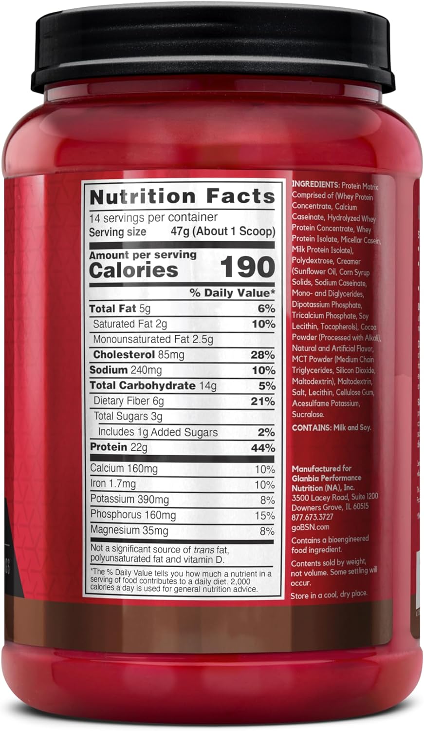 BSN SYNTHA-6 Proteína en Polvo con 6g Fibra, 14r
