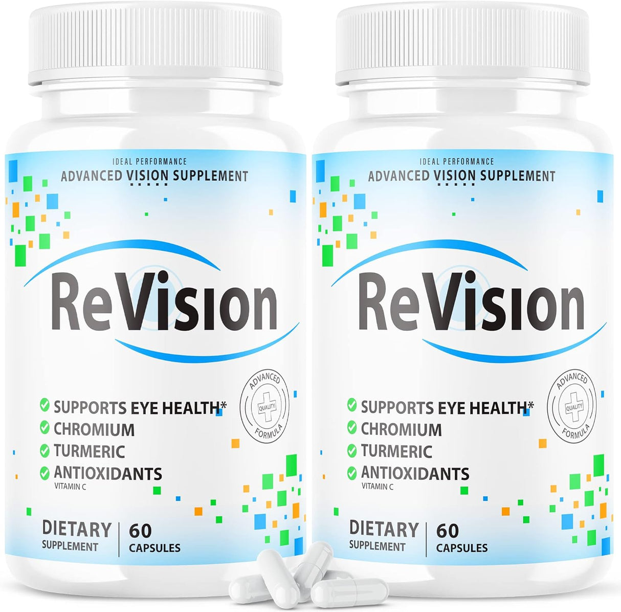 Suplemento ocular Revision 2.0, 120 cápsulas, cuidado avanzado.