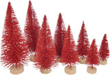 8 Pcs Árboles de Navidad Artificiales, Mini Pino, Mesa, Sisal
