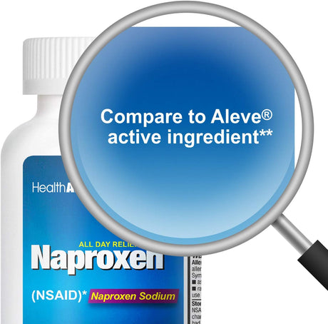 HealthA2Z® Naproxeno Sódico 220mg 300 Cápsulas Analgésico