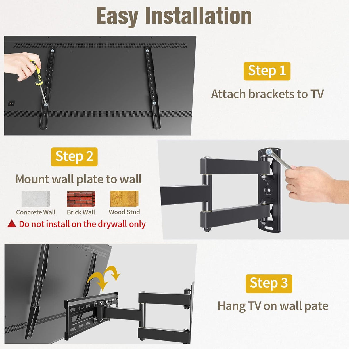 Soporte de TV Montaje, Mounting Dream, Articulado VESA 400, MD2377