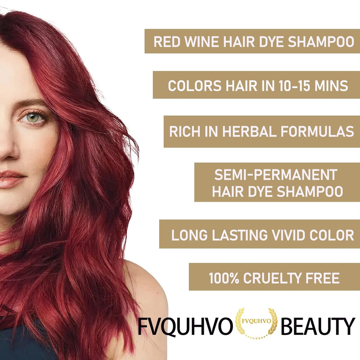 Champú instantáneo para color de cabello rojo