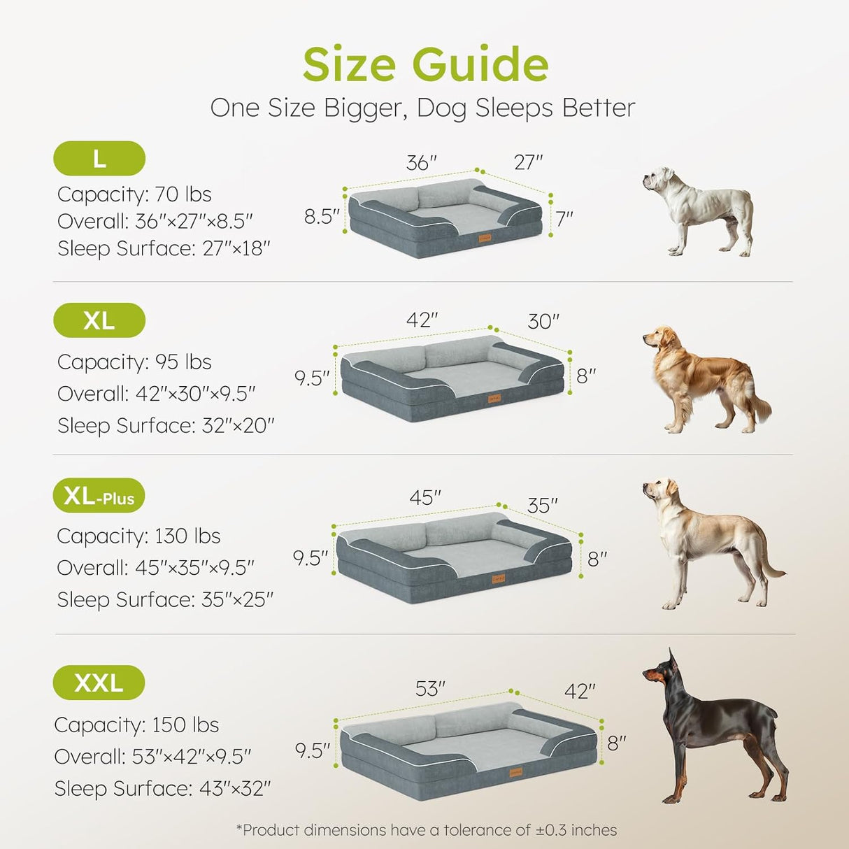 Cama ortopédica para perros grandes, con gel de enfriamiento, 36