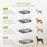 Cama ortopédica para perros grandes, con gel de enfriamiento, 36