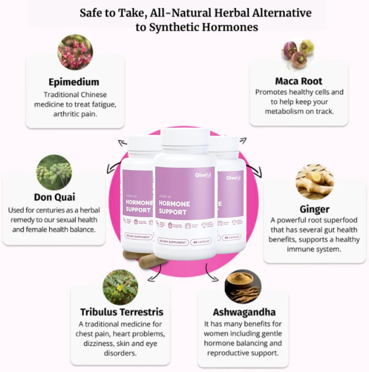 Suplementos para la menopausia para mujeres GLEEFULL SUPPS