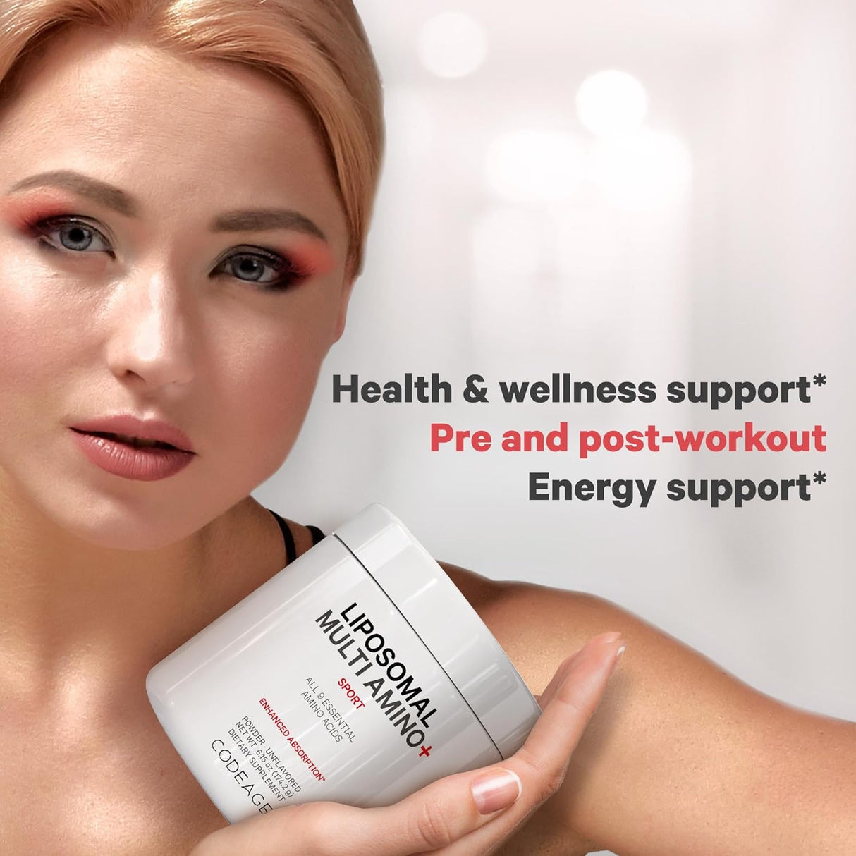 Suplemento liposomal de aminoácidos de Codeage, 6.15 oz