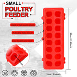 Comederos de plástico para aves de corral pequeños  4 pack