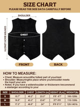 Conjunto Vaquero Hombre Suede Leather: Chaleco, Sombrero, Corbata