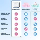 Caja de bambú con funda y toallas faciales CLEAN SKIN CLUB