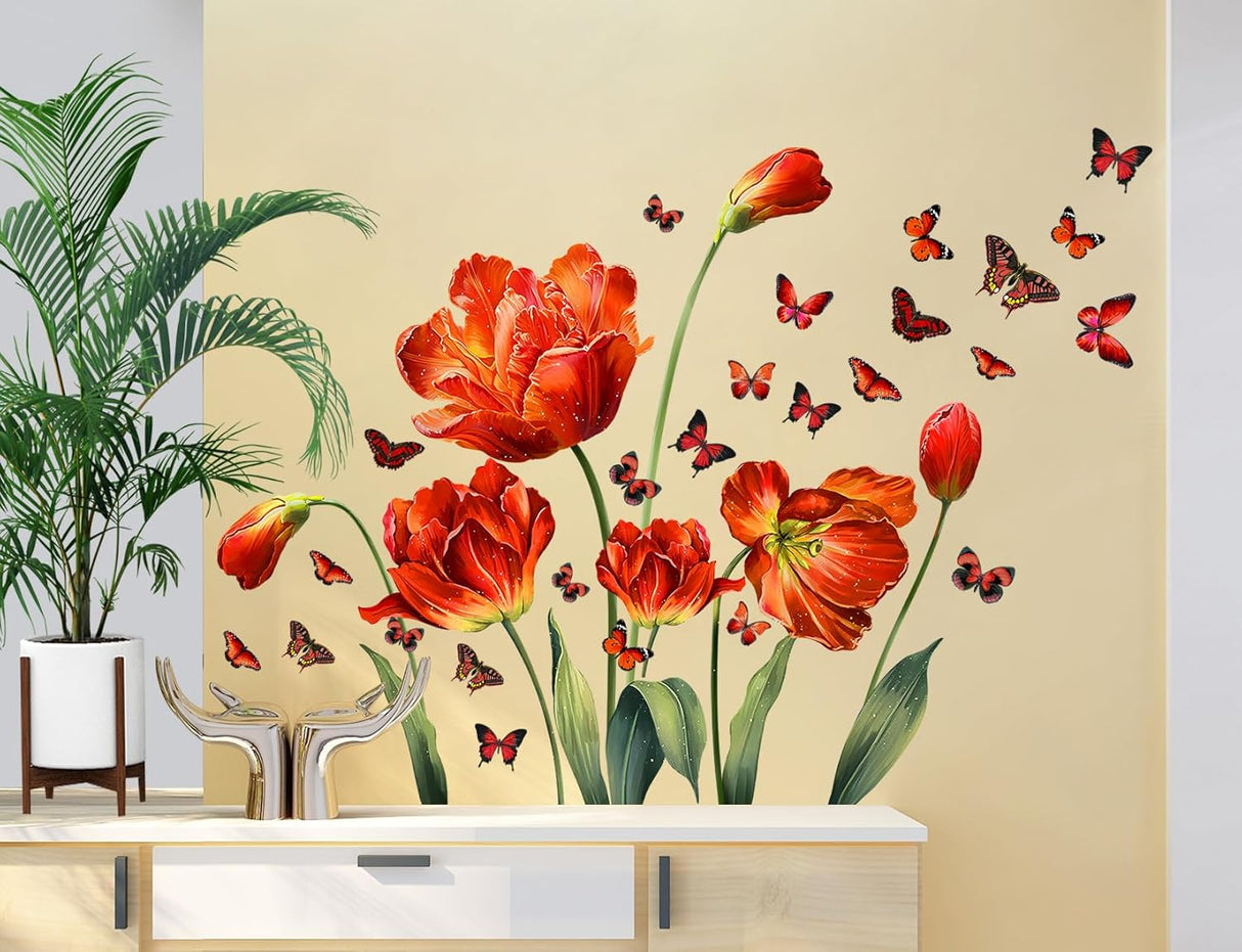 Stickers de Pared Floral LiveGallery para Niños y Salas, Modelo DIY