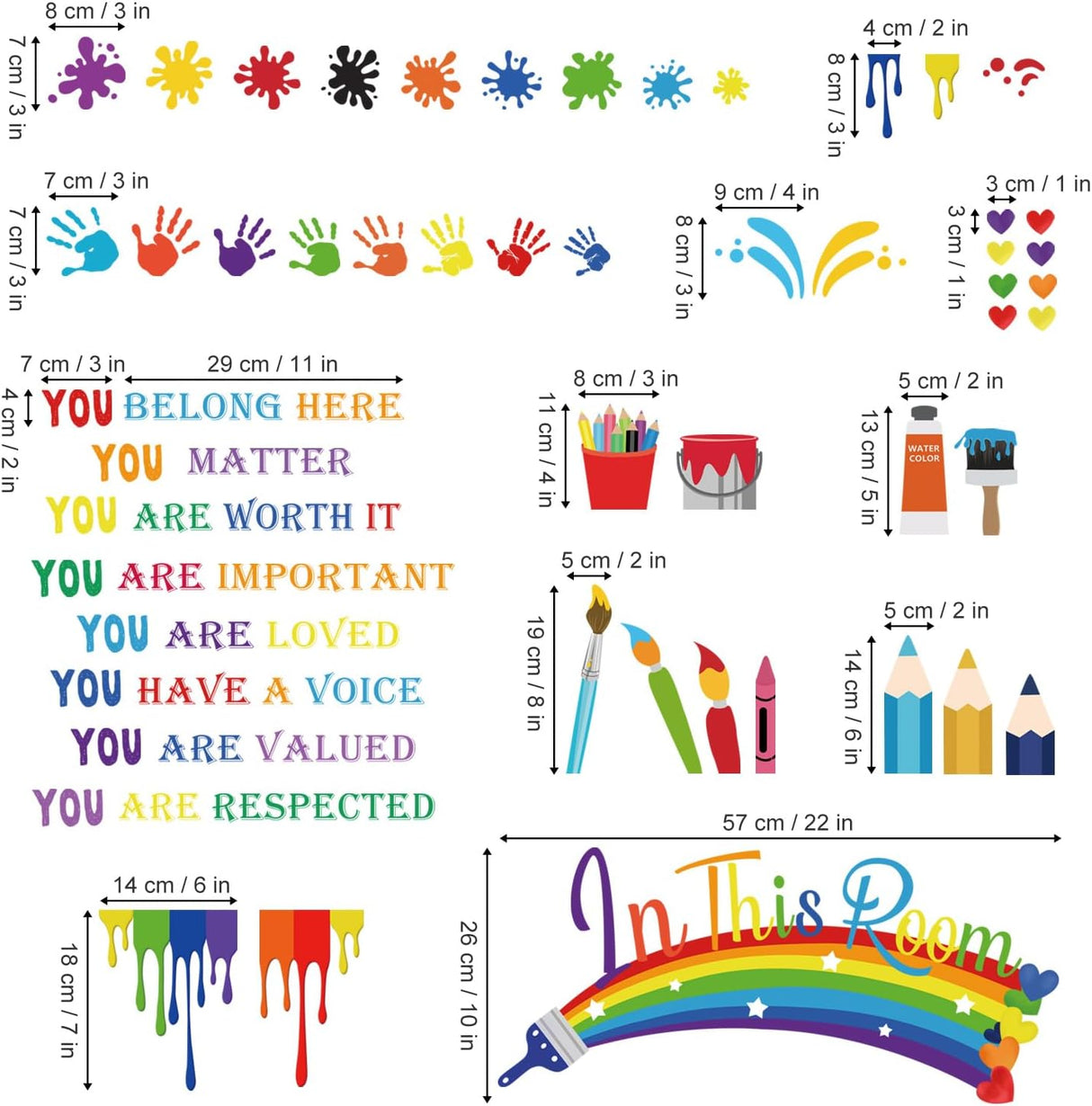 Vinilos Decorativos Wondever para Niños - Citas Inspiradoras