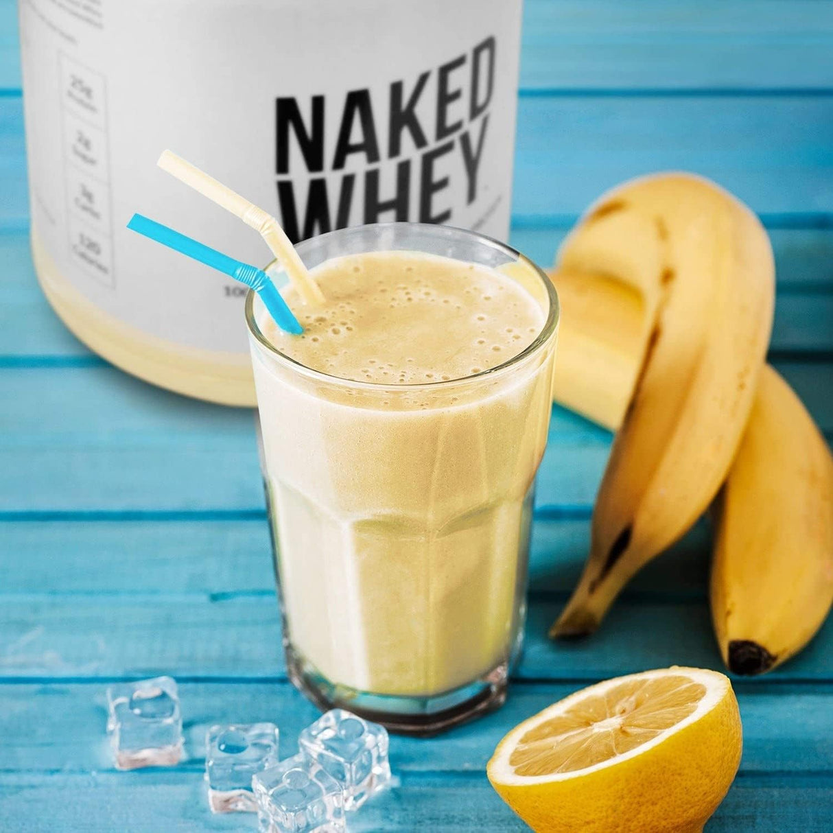 Proteína de Suero Naked Vanilla 1Lb, 3 Ingredientes Naturales