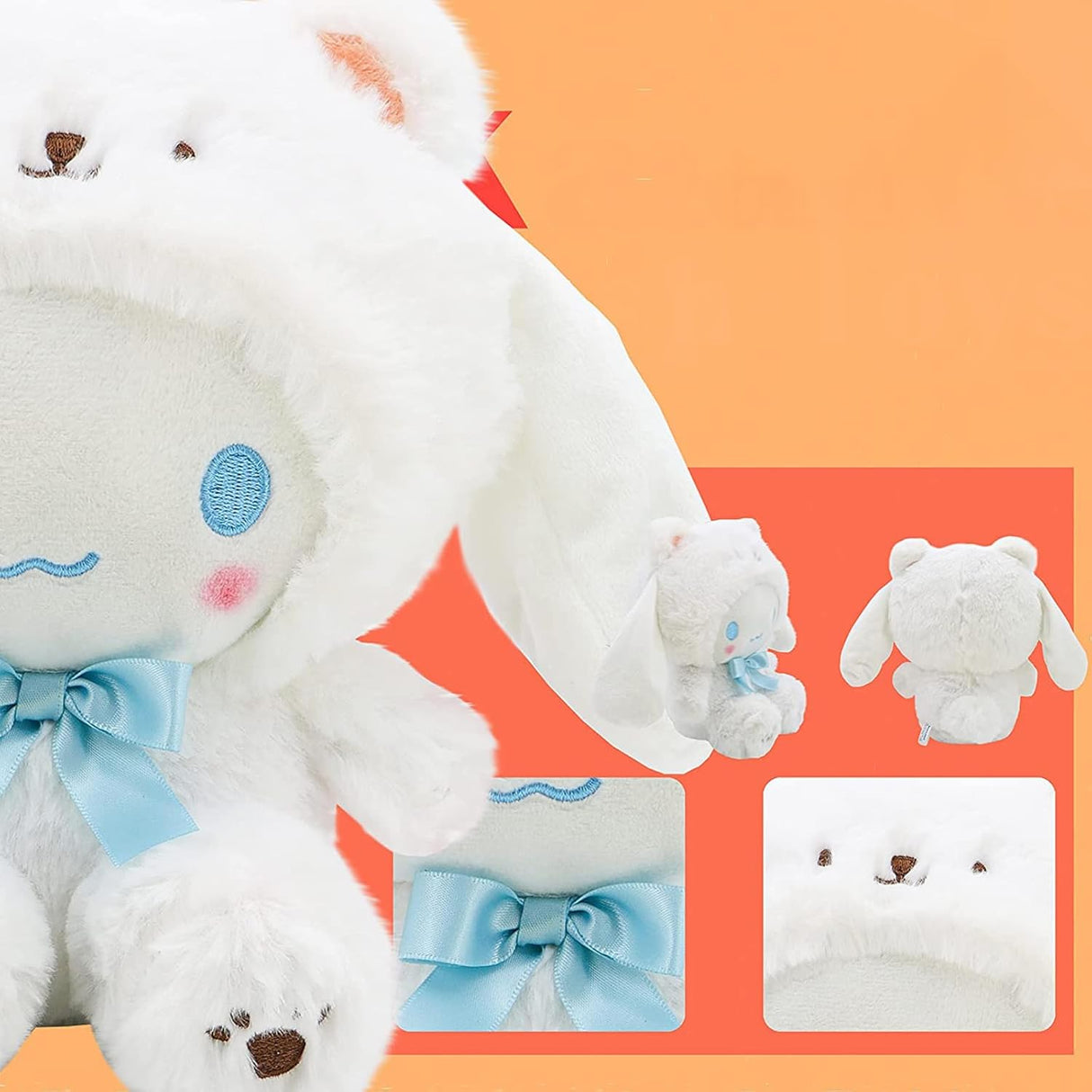 Muñeco de peluche Kawaii, suave y tierno, modelo Oso 8in