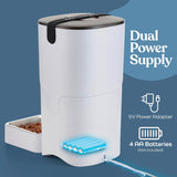 Comedero Automático para Gatos - 6L, Control de Porciones, LCD