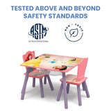 Juego de mesa y silla para niños para merienda