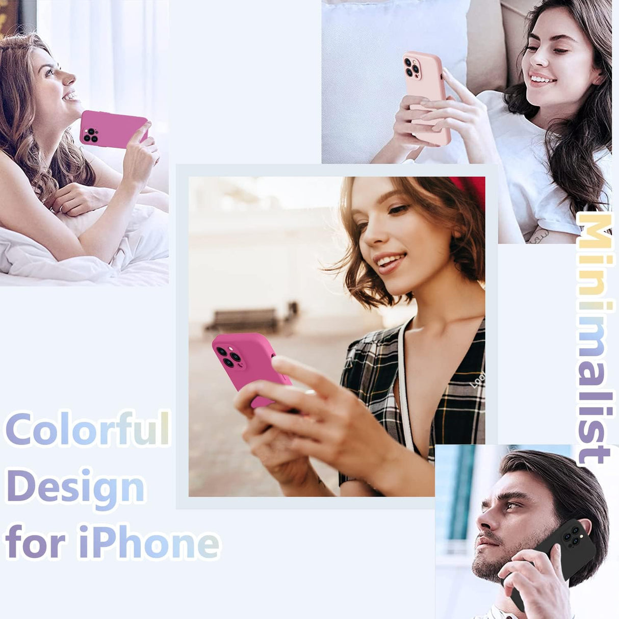 BossKiss Funda compatible con iPhone 13 Pro Max, funda de silicona líquida de alta calidad [tacto aterciopelado] [2 protectores de pantalla de vidrio templado 9H], funda de kit de protección completa a prueba de golpes, Pitaya
